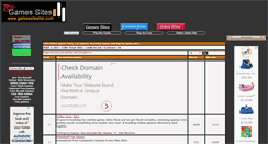 Desktop Screenshot of gamessiteslist.com